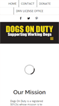 Mobile Screenshot of dogsondutymo.org